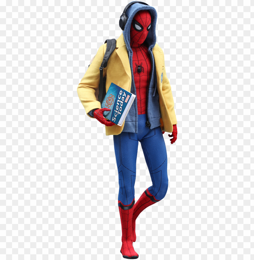 Hot Toys Spider Man Deluxe Version Sixth Scale Figure Spider Man Homecoming School Uniform Png Image With Transparent Background Toppng - roblox spiderman face homecoming