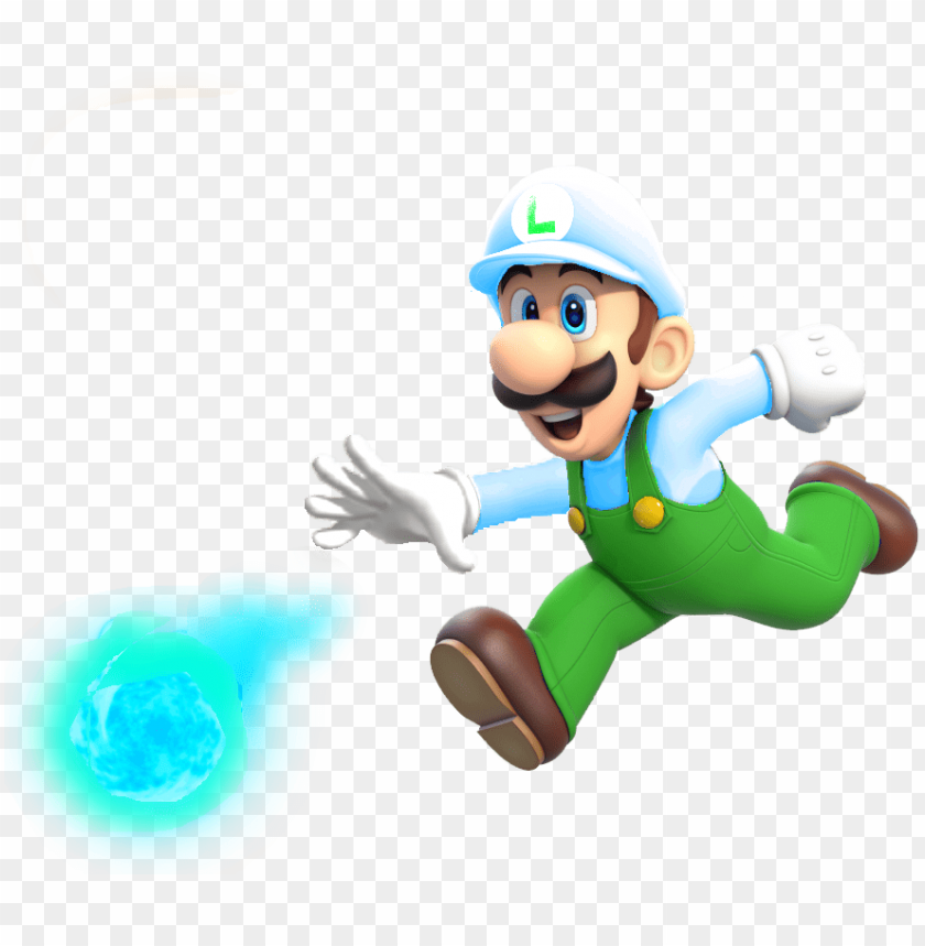 Iceluigi Ltl Super Mario 3d World Fire Luigi Png Image With Transparent Background Toppng