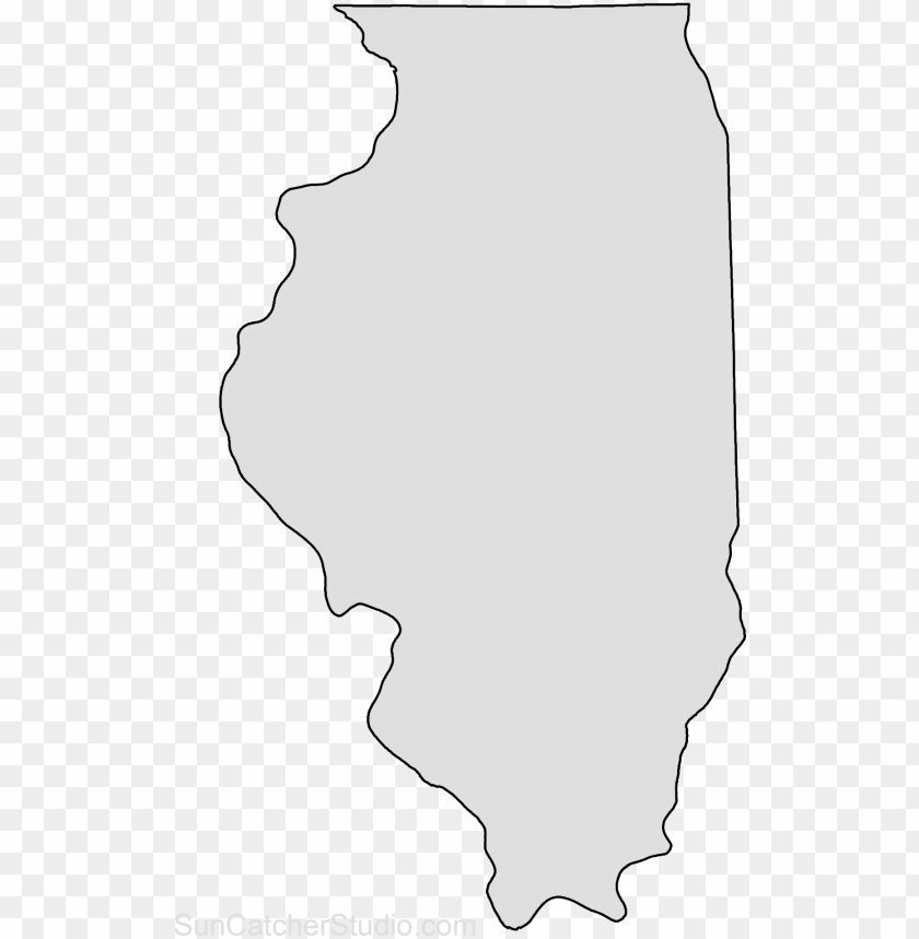 Free Download HD PNG Illinois Map Outline Shape State Stencil Clip   Illinois Map Outline Shape State Stencil Clip Art Scroll State Of Illinois Clip Art 11563566864irqccprztk 