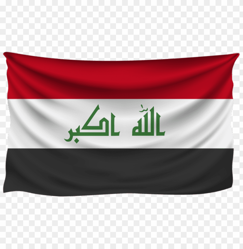 Free download HD PNG iraq wrinkled flag clipart png photo 60804