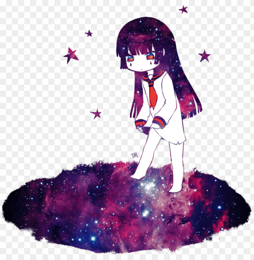 Irl By Tokyomenace On Galaxy Anime Girl Transparent Png Image With Transparent Background Toppng