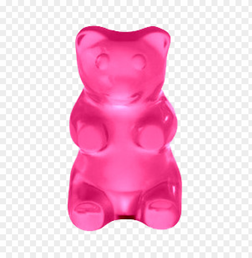 Free download | HD PNG bright pink gummy bear candy with glossy finish ...