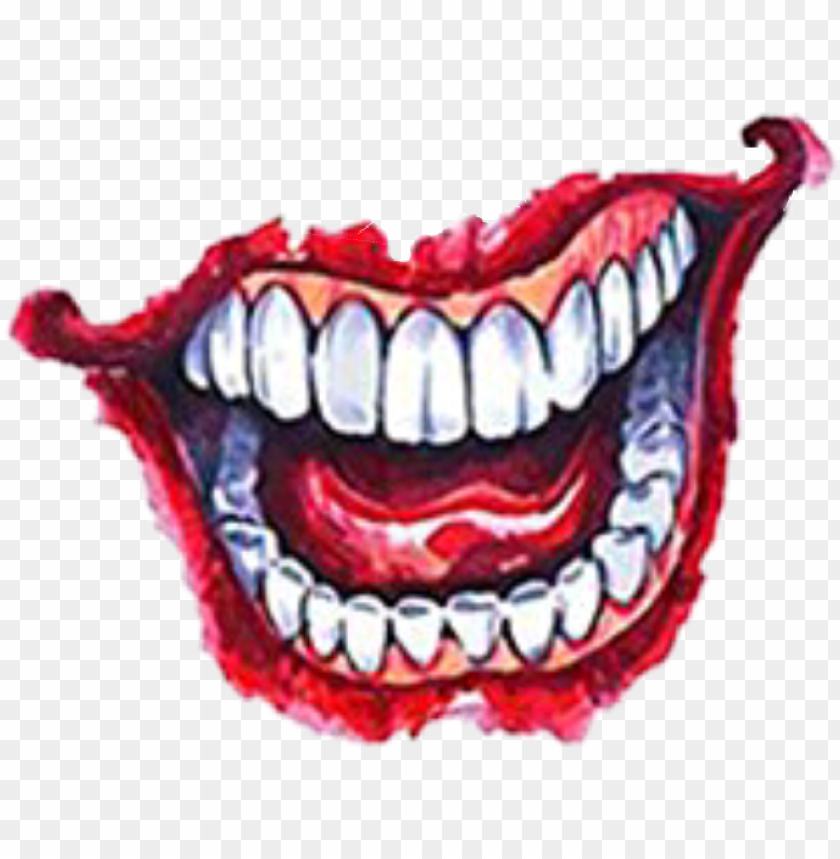 Joker Smile Hand Tattoo Png Image With Transparent