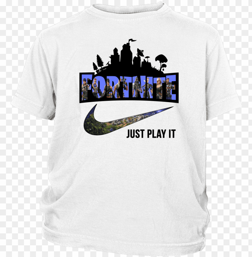 Just Play It Nike Logo Shirts T Shirt District Youth Tee Shirt - nike outfit codes for roblox