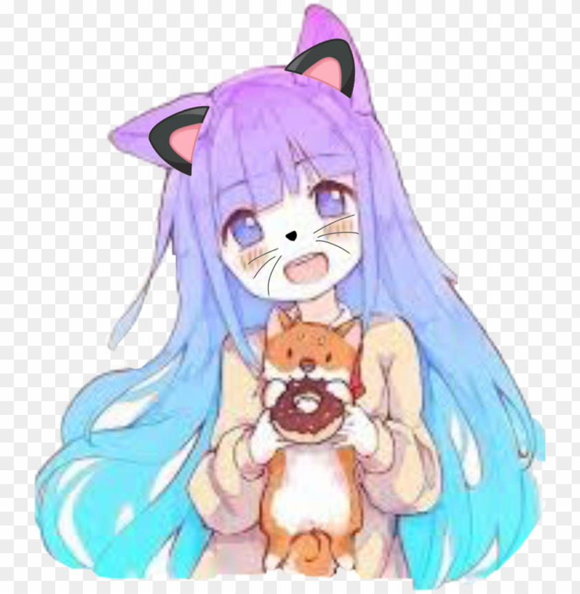 kawaii cute anime girl png image with transparent background