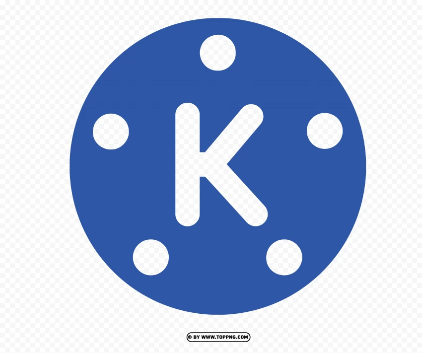 Free download | HD PNG kinemaster blue logo transparent background