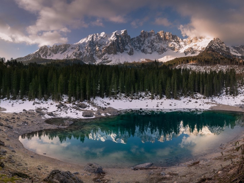 Free download | HD PNG lake mountains forest reflection landscape ...