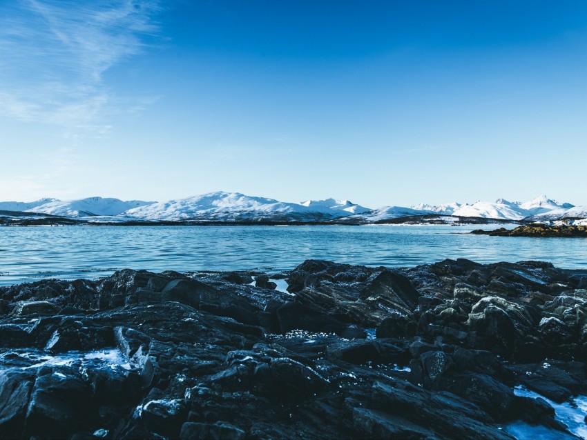 Free download | HD PNG lake mountains stones ice snow winter landscape ...