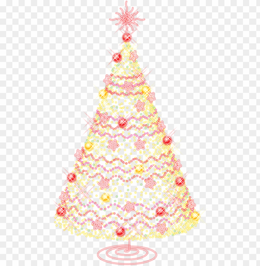 Happy New Year 2024 Pnghappynewyear2024cardpng Cutout PNG Clipart   Large Gold Transparent Christmas Tree With Ornaments 11546208931irbwjbrxev 