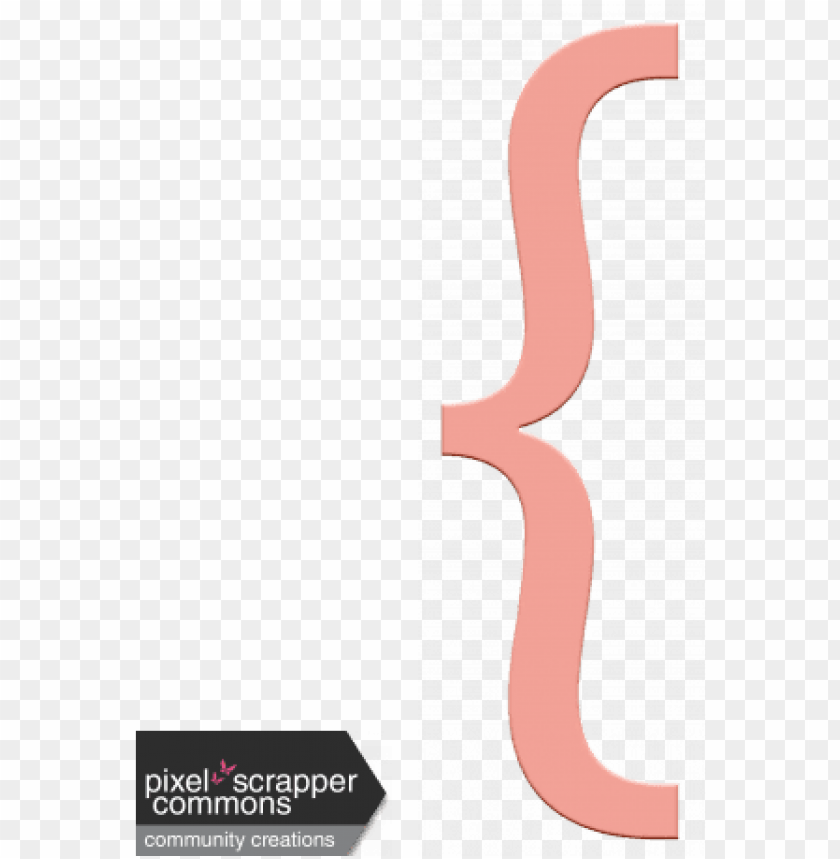 Free download HD PNG light pink bracket element bracket clip art PNG