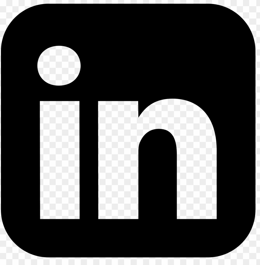 Free download | HD PNG black linkedin square badge png | TOPpng