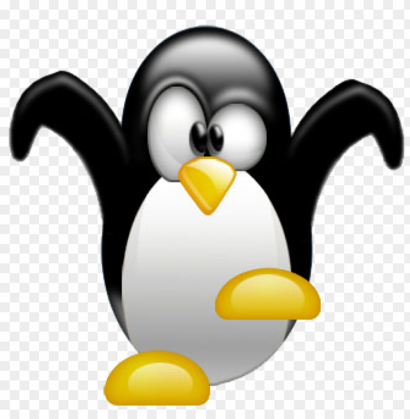 Penguin Linux Free download | HD PNG jumping tux penguin illustration png | TOPpng