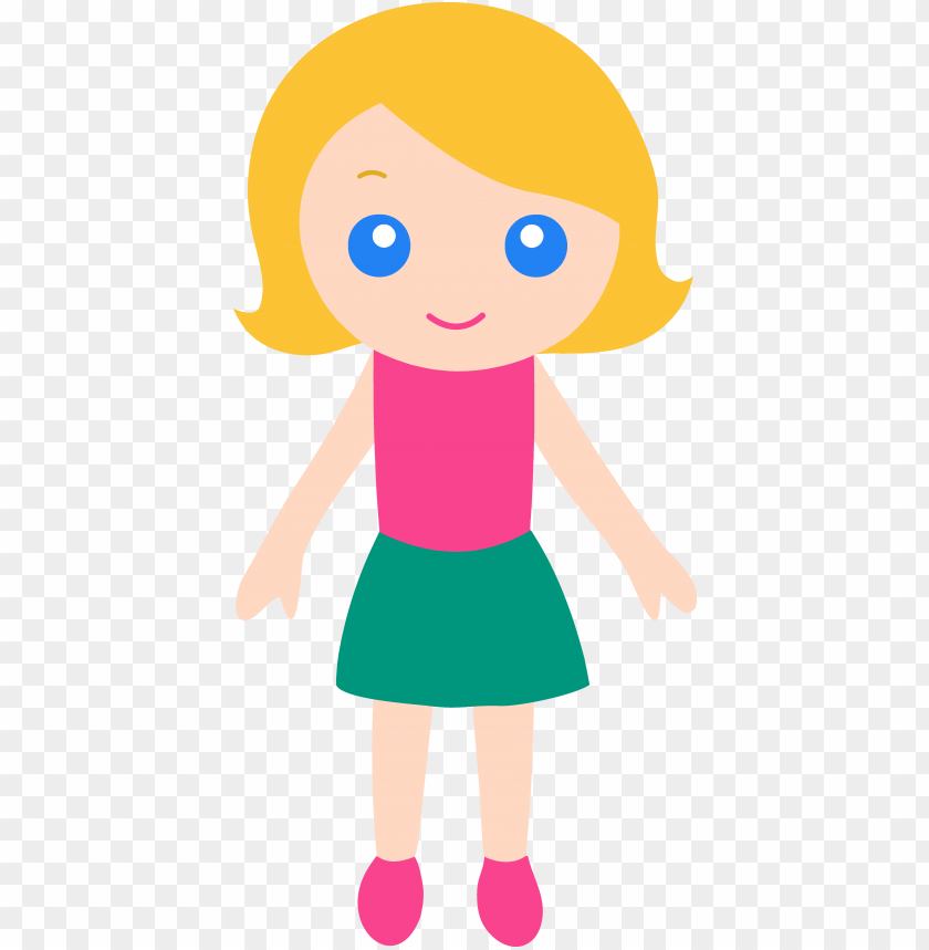 Little Girl Clipart Cartoon Cartoon Girl With Blonde Hair - download straight blond hair roblox girl blonde hair png