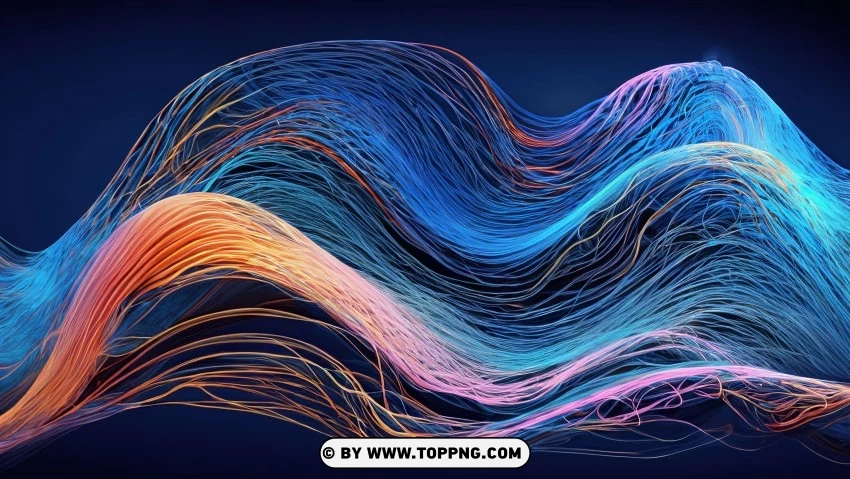 Free download | HD PNG lively watercolor waves abstract graphic - Image ...