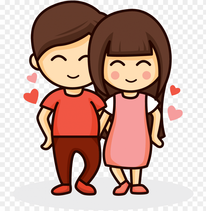 Free download HD PNG love couple drawing romance hug romantic cartoon couple hu PNG