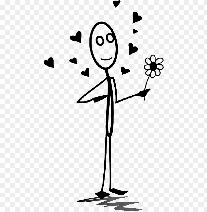 Love Romance Stickman Stick Figure Stick Man In Love Png Image With Transparent Background Toppng