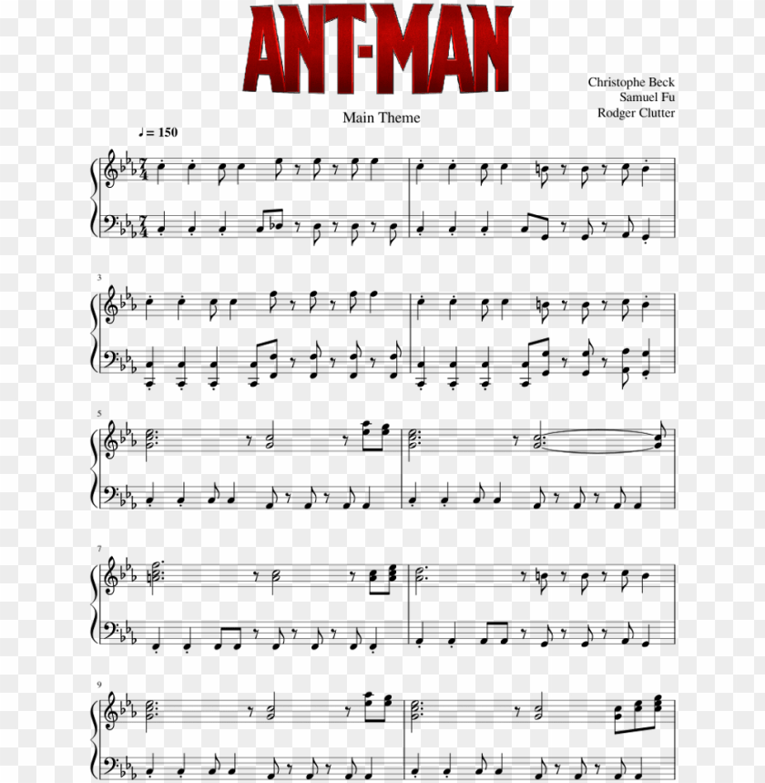 Main Theme Ant Man Christophe Beck Piano Solo Ant