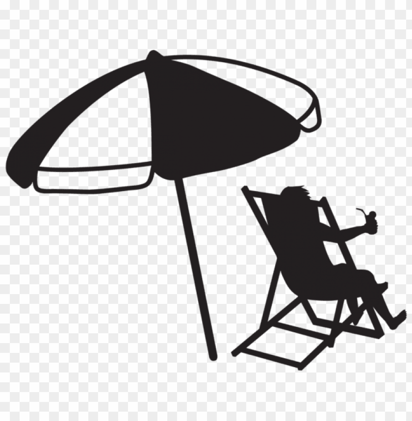 Download Man At The Beach With Umbrella And Drink Transparent Clipart Png Photo Toppng