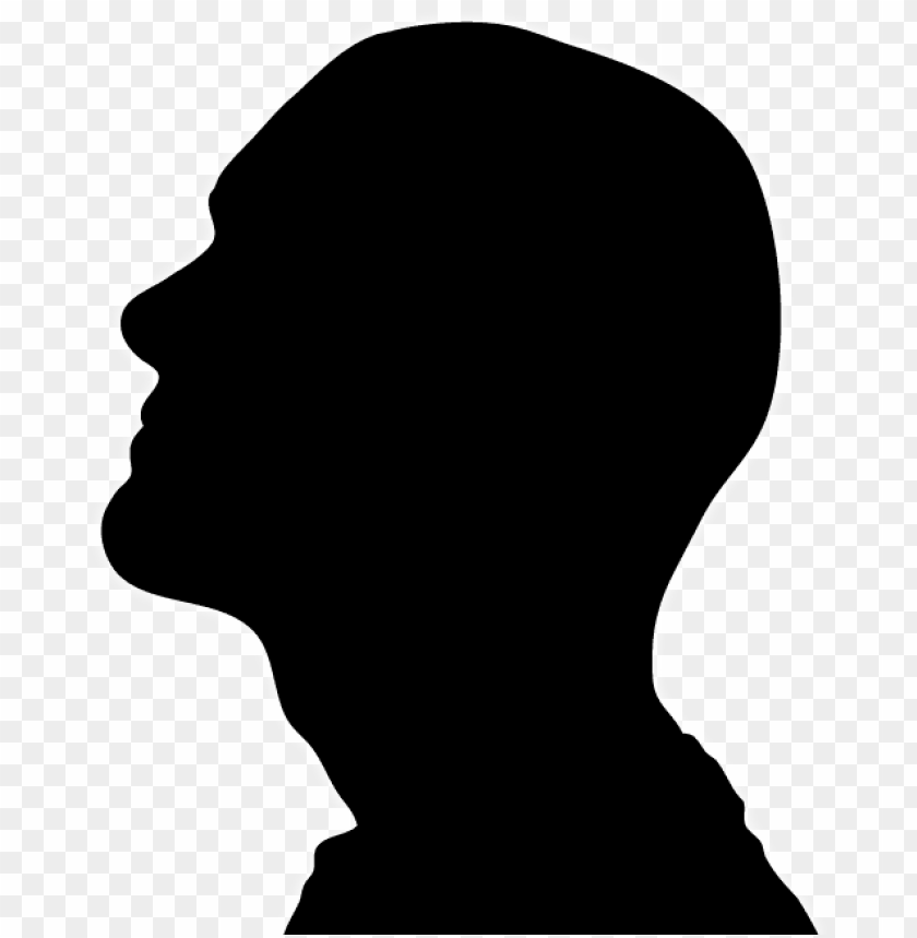 Man Head Silhouette Side Of Head Png Image With Transparent Background Toppng - report abuse roblox blank head hd png download