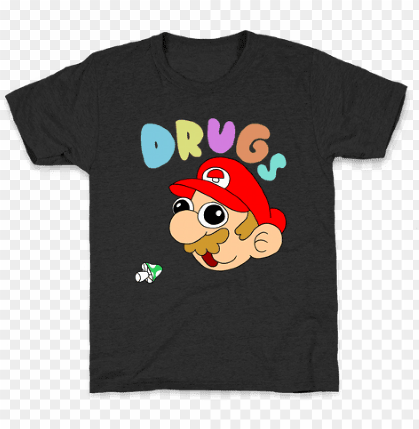 Mario On Drugs Kids T Shirt Snake Eyes Gi Joe T Shirt Png - mario logo mario t shirt roblox hd png download