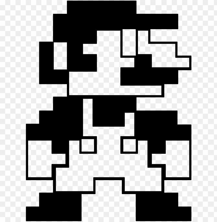 Free download | HD PNG mario vector 8 bit mario 8 bit black and white ...