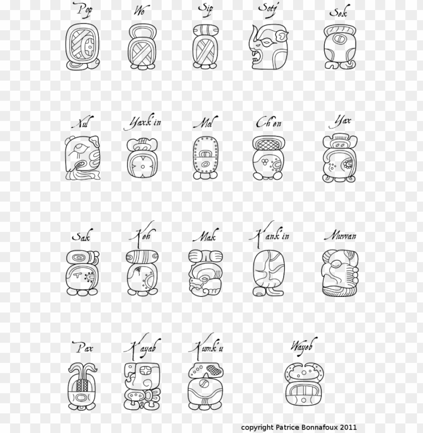 Free download | HD PNG maya calendar haab mayan calendar glyphs PNG ...