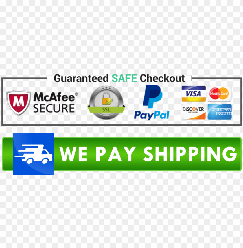 Free download | HD PNG mcafee banner paypal visa mastercard badge PNG ...