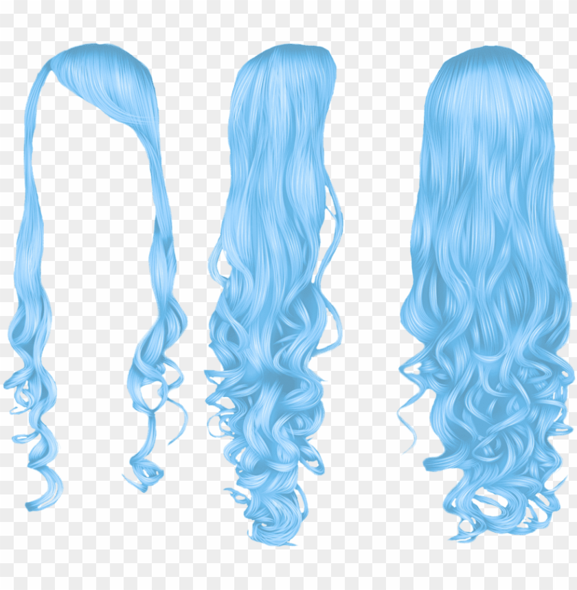 Mermaid Hair Png Jpg Long Blue Hair Png Image With Transparent