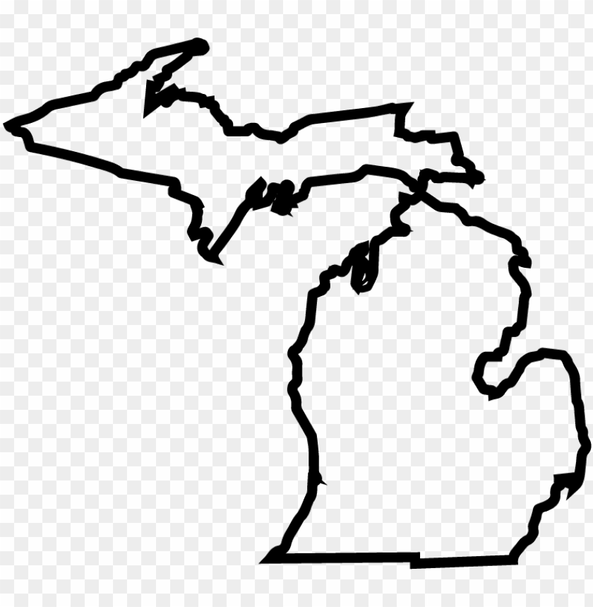 Download Michigan Outline Svg Free PNG Free SVG files | Silhouette and