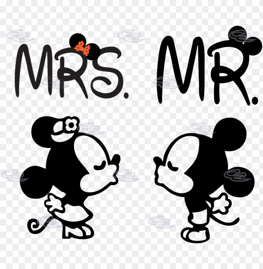 Mickey And Minnie Mouse Silhouette Minnie Et Mickey Mouse