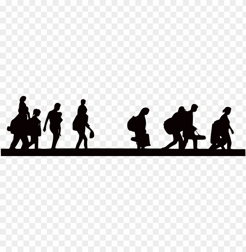 Free download | HD PNG migration clipart immigrant family refugee