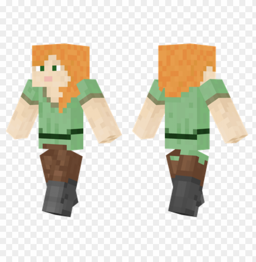 Free Download HD PNG Minecraft Skins Alex Skin PNG Transparent With Clear Background ID 459042