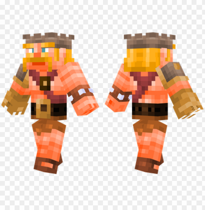 Free download HD PNG minecraft skins barbarian king skin PNG