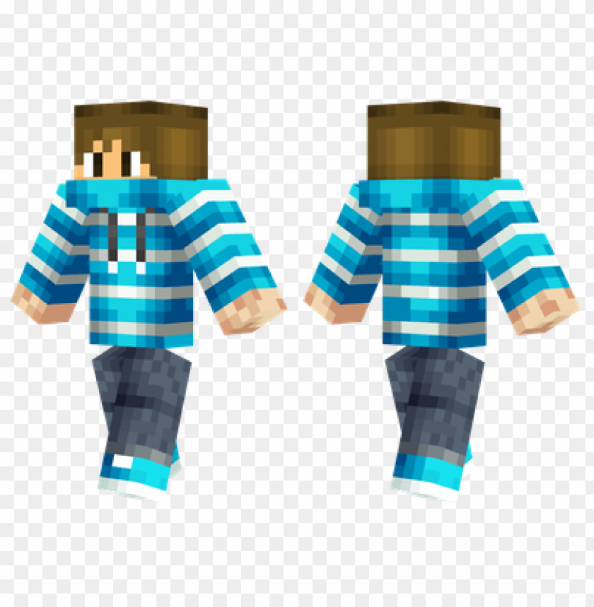 Free download HD PNG minecraft skins blue and white skin