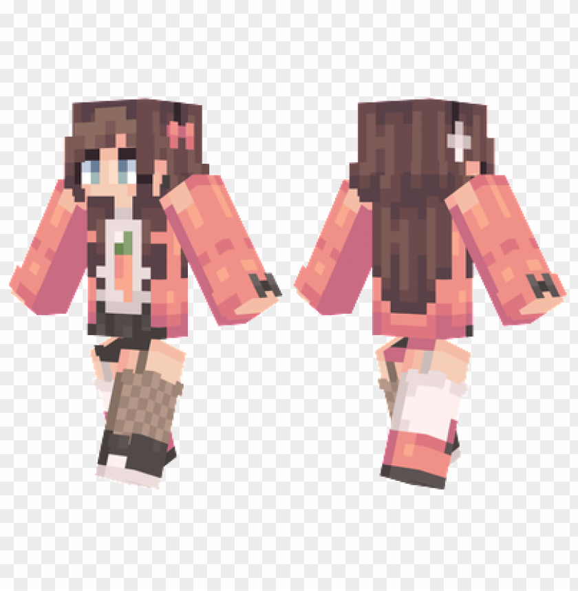 Minecraft Skins Carrot Girl Skin Png Image With Transparent Background Toppng - roblox noob girl minecraft skins