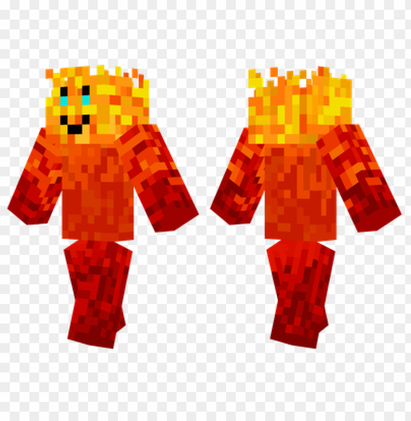 Download minecraft skins fire skin png - Free PNG Images | TOPpng