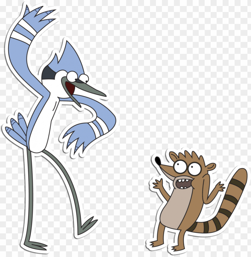 Download mordecai y rigby - regular show mordecai and rigby png - Free