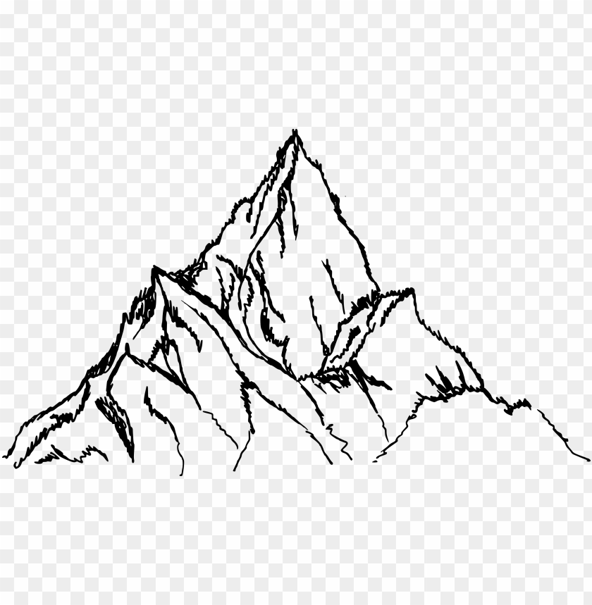 Mountain Png Transparent Vol Onlygfx Com Mountain Drawing Png Image With Transparent Background Toppng