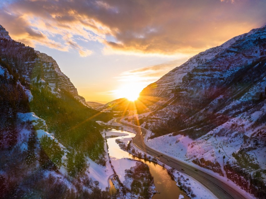 Free download | HD PNG mountains road river sun landscape 4k wallpaper ...