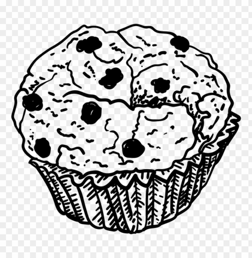 Free download | HD PNG black and white muffin sketch with chocolate ...
