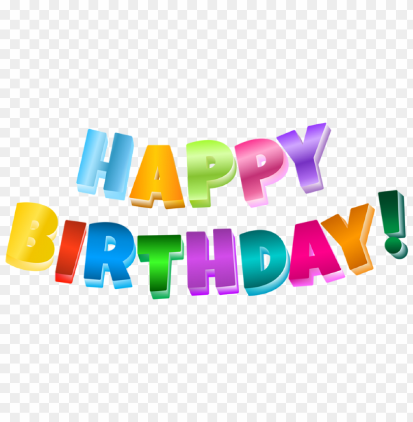 Free download | HD PNG multlor happy birthday transparent png images ...