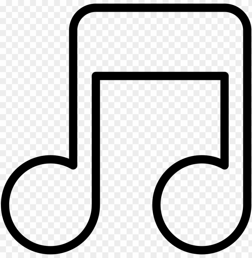 Free download HD PNG musical note outline comments music note outline