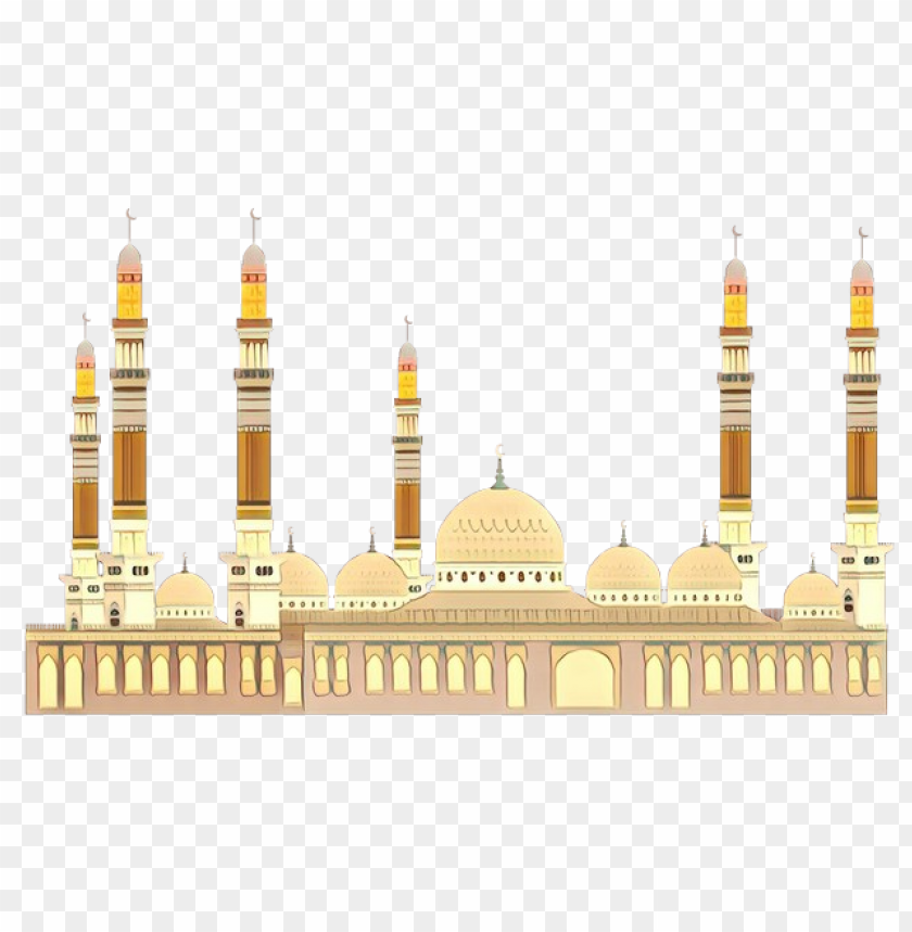 Muslim Ramadan Mosque Masjid Vector Illustration Png Free Cutout Png