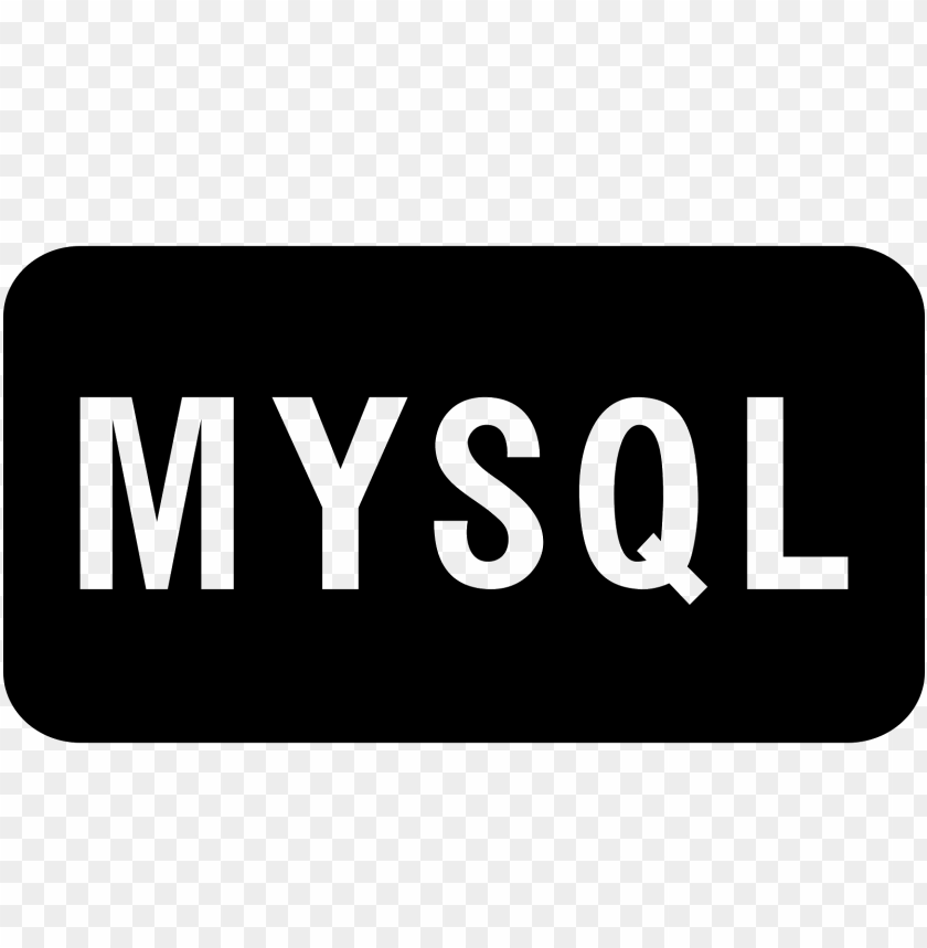Free download | HD PNG mysql black rectangular logo png | TOPpng