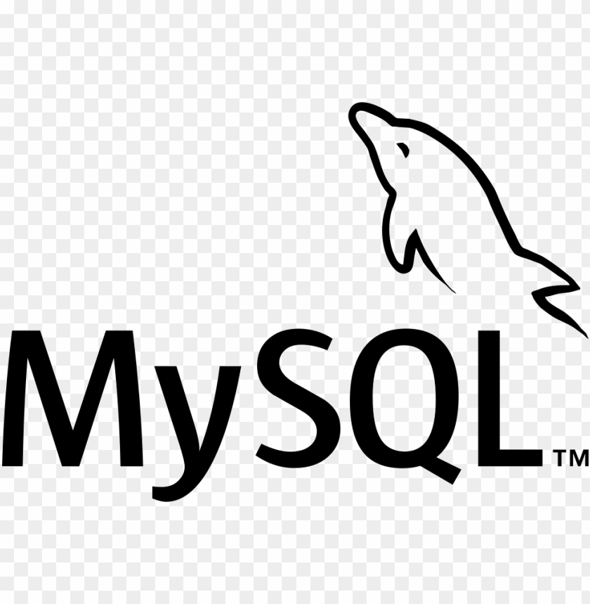Free download | HD PNG mysql black text with dolphin png | TOPpng