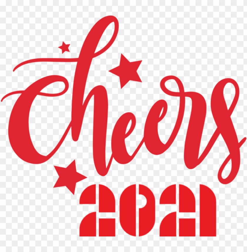 Free download | HD PNG cheers 2021 red festive design png PNG image ...