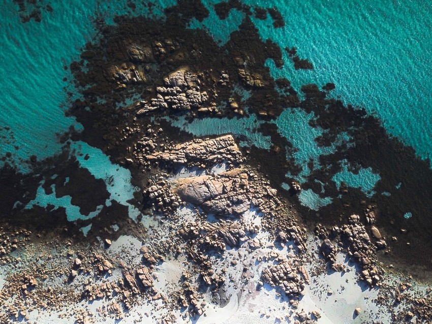 Free download | HD PNG ocean coast aerial view stones water 4k ...