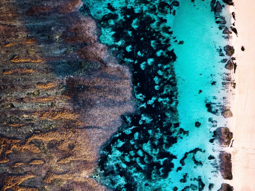 Ocean View Textured Free download | HD PNG ocean shore aerial view sand water texture 4k ...