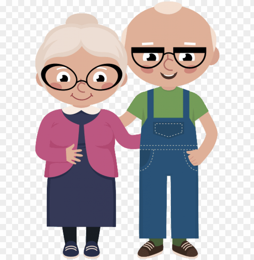 Free Download Hd Png Old Married Couple Png Desenho Casal De