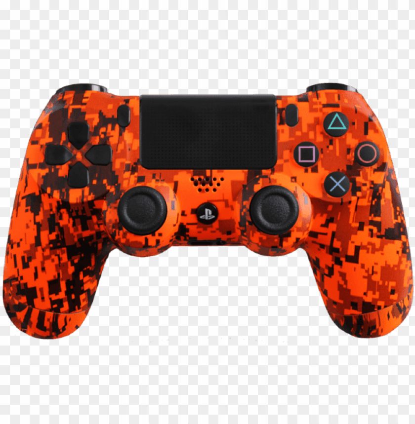 Download orange camo ps4  controller png Free PNG Images 